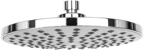 Soffione Doccia Pioggia Rotondo da Otto Pollici, Argento | Abs, Installazione Semplice e Getto Confortevole, per Hotel e Bagno Domestico, Stile Moderno