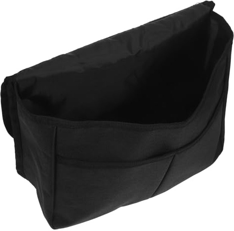 TOBBOMEY Rollstuhltasche aus robustem Polyester wasserabweisend und leicht mit zur einfachen Befestigung multifunktional für Rollstuhl Gehwagen-Zubehör für Senioren und