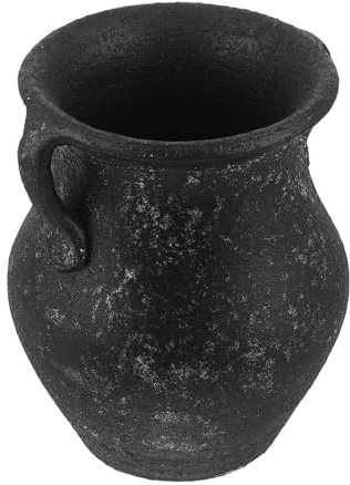 ROMISBABA Portautensili da Cucina in Ceramica Vintage, Contenitore Porta Cucchiaio e Bacchette Rustico da 7,2 Pollici, Organizzatore Salvaspazio per Utensili da Tavola e Piano Lavoro