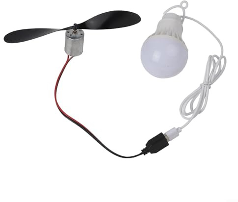 BlesConi Educational Wind Turbine Kit With Usb Cable And Bulb, Wind Power Generator For Science Classrooms And Diy Energy Projts