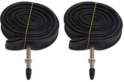 BTOSEP 700 x 23C cykelslangar, 2-pack, hållbart butylgummi för racercyklar med Presta-ventiler och 2 däcklyftare (700 x 23C fransk mun 60)