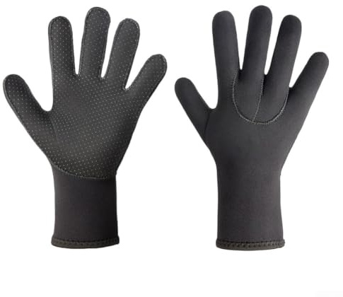 Guantes de neopreno de 3 mm con resistentes a los arañazos para esnórquel, buceo, surf, natación, vela y agua (L)
