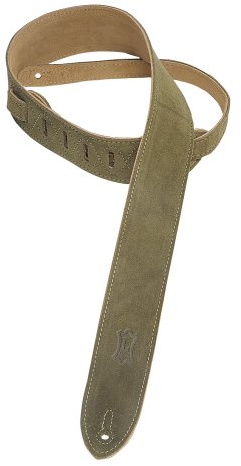 Levy's Leathers Simply Suede Series Gitarrengurt aus Wildleder | Breite 5 cm | Grün | (MS12-GRN)