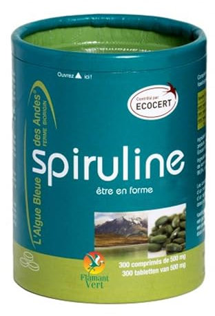 Flamant Vert - Spiruline Ecocert 300 comprimés - 150G