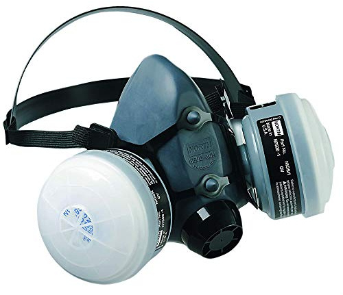 Honeywell Safety Products Paint Spray & Pesticide Reusable Half Mask OV/R95 Respirator Convenience Pack, Medium (RWS-54027)