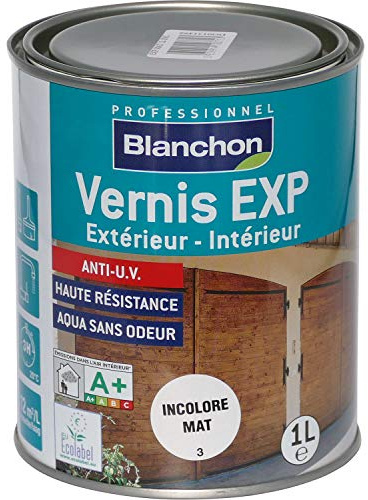 BLANCHON - Vernis EXP bois intérieurs/extérieurs incolore mat 1 litre - 04103713