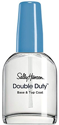 Sally Hansen Double Duty Strengthening Base and Top Coat Nail Polish, 13.3 ml