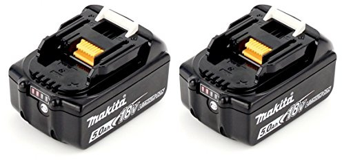 Makita BL 1850 B 18 V - 5 Ah / 5000 mAh Li-ion Akku mit LED Anzeige - 2er Pack