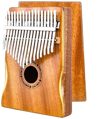 EASTROCK Kalimba Thumb Piano 17 Keys, Portable Mbira Finger Piano Tune Hammer and Study Instruction, Musical Instrument Gifts for Adults Beginners Professional