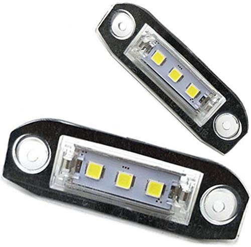 Boomboost Luce Targa a LED Bianca Canbus 2PCS per S80 XC90 S40 V60 XC60 S60 C70 V50 XC70 V70 Lampada Numero Car-Styling