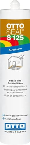 OTTOSEAL S 125 geruchsarmes Boden- & Sanitär-Silikon C7104 matt eiche dunkel 310ml – Geruchsarm – Sicher gegen Schimmel – Ideal für Bad, Küche & Wohnbereich, innen wie außen