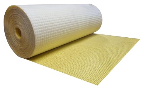 Nassboards, Pro Mesh + Decoupling Membrane for Newly Laid Floors 30m² / 10m² / 5m² – Anti-Crack, Waterproof and Sound-Proof Plastic Ply Decoupling Membrane