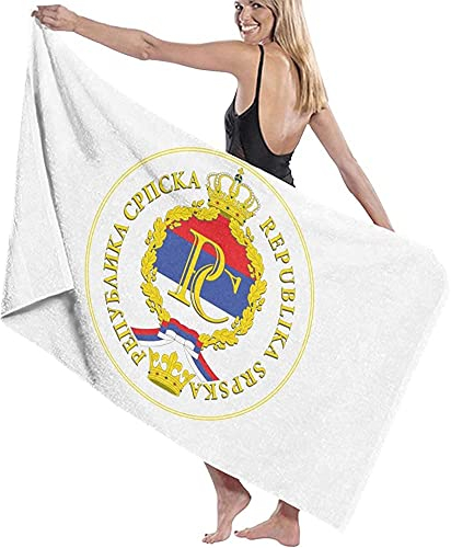 Strandtuch Die Republika Srpska Mikrofaser Tragbares Sporthandtücher Pflegeleicht Strandlaken Für Männer Damen Fitness 80X130Cm