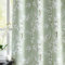 Fmfunctex Green Floral Blackout Curtains for Bedroom 54 inch Drop Eyelet Curtains for Living Room Nursary Blossom Thermal Insulated Window Curtain Panels 2 Panels White on Green