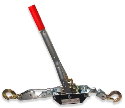 TRUTZHOLM Handseilwinde 2t Seilwinde Flaschenzug Hebezug Seilzug 2000 kg Hand Winde Handseilzug (2000 kg)