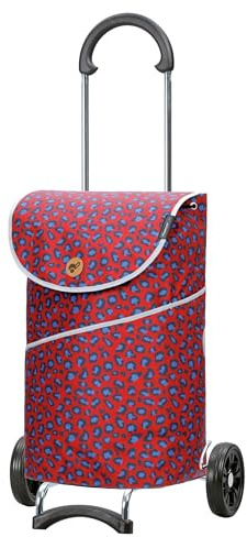 Andersen Einkaufstrolley - klappbar - 46 Liter - belastbar 40 kg - Stahlgestell - mit Kordelzug & Klett - Seiten- & Innentasche - Trolley - Rad Ø 15 cm - Scala Shopper Mix Collection A25