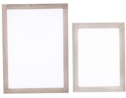 BELLIFFY 2stücke Holzrahmen Für Papierherstellung Und Siebdruck DIY Bastelset Mit Bildschirm Für Junge Mädchen Und Familienaktivitäten Zum Recyceln Von Papier Und Erstellen Von Mustern