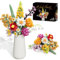 KOJAYHOL Blumenstrauß Bausatz, 1070 Stück Blumen Bauspielzeugset 10 Künstliche Blumen für Flowers, Botanical Kollektion Bauklötze, Geschenke zum Muttertag, Geburtstag, Muttertag, Vase Nicht Enthalten