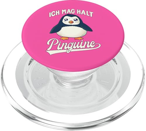 Ich mag halt Pinguine Mädchen Kinder Damen Herren Penguin PopSockets PopGrip für MagSafe