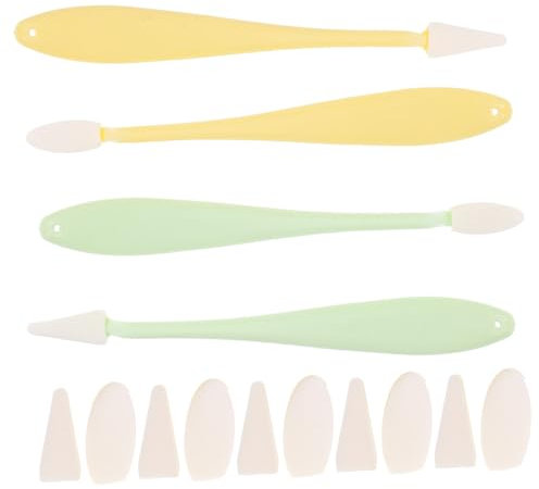 NUOBESTY 4stücke Teiliges Sketch Sponge Wiper Set Künstlerische Zeichenwerkzeuge Für Detailliertes Zeichnen Und Glätten Für Schüler Und Hobbykünstler Ersatzköpfe Fröhlichen Farben