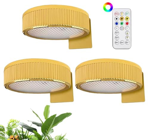 Euyehn Luci Per Quadri Ricaricabili Da Parete 3x, Luci A Disco, Dimmerabili E Timer, Illuminazione Artistica Per Dipinti Senza Fili, Luce Per Esposizione Artistica
