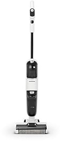Thomson THVCO235W Aspirateur Laveur sans Fil 2-en-1, Batterie 22,2V, 45min d'Autonomie, Réservoirs 520ml/460ml, Filtre HEPA, Blanc