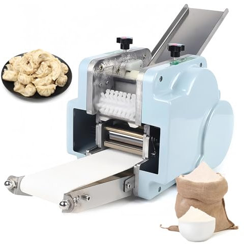 Macchina Elettrica per Pasta dei Ravioli 140W,Macchina Automatica Professionale per Pasta dei Ravioli,Elettrodomestico per Pasta Wonton con Stampo,per Casa e Ristoranti da Colazione,Round Mold-80MM