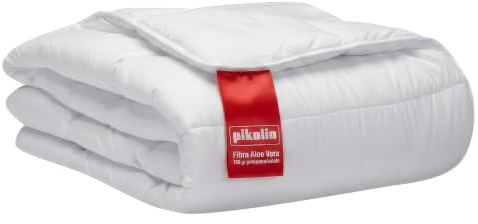 PIKOLIN - Piumino Una piazza e mezza Estivo in Fibra Ipoallergenica con Aloe Vera | 150 g | Traspirante e Morbido, 180x220 cm | Ideale per Letto 200 cm, Facile da Lavare e Manutenere