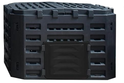 Compostador ligero y grande para jardín al aire libre, compostaje rápido para suelos ricos en nutrientes, material de polipropileno, ecológico, fácil de usar para jardinería en casa