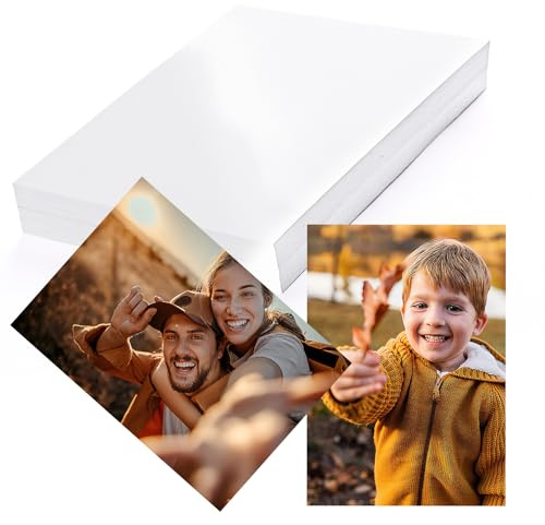 Hopton 50 Blatt Fotopapier A4, Hochglänzend Photo Paper 230 g/m² | Für Tintenstrahldrucker,Wasserfest,Sofort Trocknend,ideal Für Haushalt,Büro,Fotodruck,Bildpräsentation,Fotoalben,Bilderrahmen