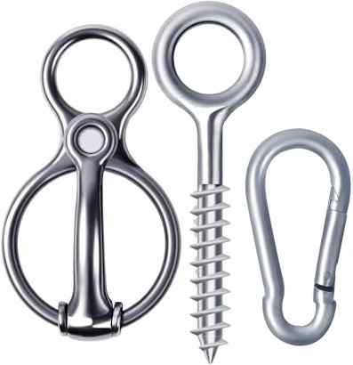 YNPQTDS Horse Tie Ring | Accesorios de acero inoxidable para caballos, cabestro magnético | para establos campos de carruaje, áreas exteriores, pastos, zonas de alimentación, estación de cuidado