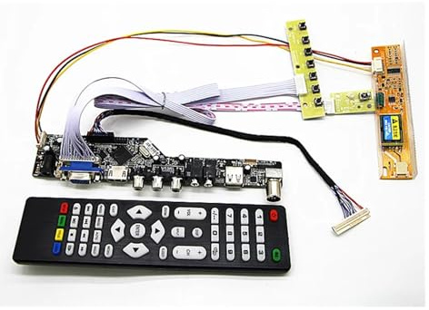 TV+HDMI+VGA+AV+USB+AUDIO TV 15.6 CLAA156WA01A B156XW01 V.2 LP156WH1-TLA3 TL1366*768 LCD Controller Board DIY Kits