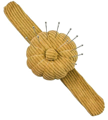 Generisch Handgelenk-Nadelkissen mit verstellbarem Riemen, Nähnadelkissen-Nadelhalter für alle Handgelenkgrößen, professionelle Arm-Nadelkissen zum Nähen, Quilten, Handarbeiten, Heimwerken