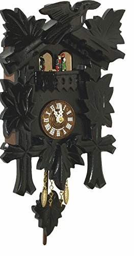 Trenkle Kuckulino Schwarzwalduhr mit Quarzwerk und Kuckuckruf, drehende Tänzer