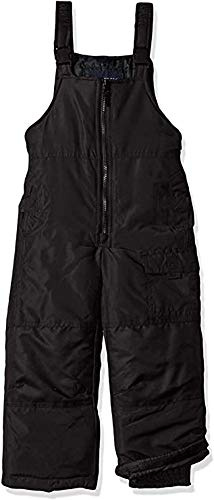 London Fog Boys' Classic Heavyweight Snow Bib Ski Pant Snowsuit, Black, 14/16