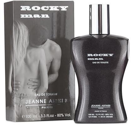 JEANNE ARTHES - Parfum Homme Rocky Man - Eau de toilette - Flacon Vaporisateur 100 ml - Fabriqué en France à Grasse