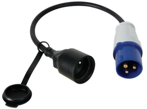 Perel ECEEC3M Kabel Kupplung auf Cee-Stecker, Länge 40 cm