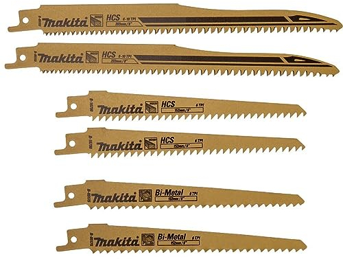 PACK LAMES BOIS SCIE RECIPRO (6 PCS) MAKITA - B44432