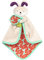 B. Toys by Battat Snugglies - Manta de Seguridad El Conejo Fluffy Bunz - Adorable Manta para bebé con Tejido Suave, Beige