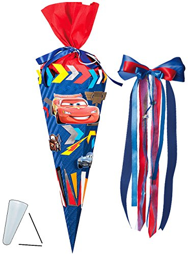 alles-meine.de GmbH komplette Füllung - Circa 200 Teile - für BASTELSET Schultüte - Cars - Lightning McQueen - mit/ohne Kunststoff Spitze -..