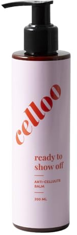 Celloo Anti Cellulite-Creme für Damen 200 ml - Bodylotion trockene Haut, Lotion gegen Cellulite & Dehnungsstreifen mit Avokadoöl, Ingwerwurzelextrakt - Wärmendes Creme anticellulite Natürliche, Vegan