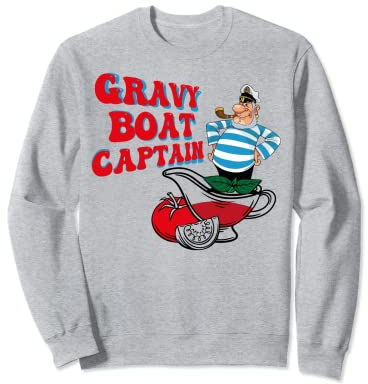 Gravy Boat Captain Funny Thanksgiving Costume Gift Sweatshirt