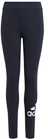 adidas Mädchen Essentials Big Logo Cotton Tights, Black / White, 7-8 Years