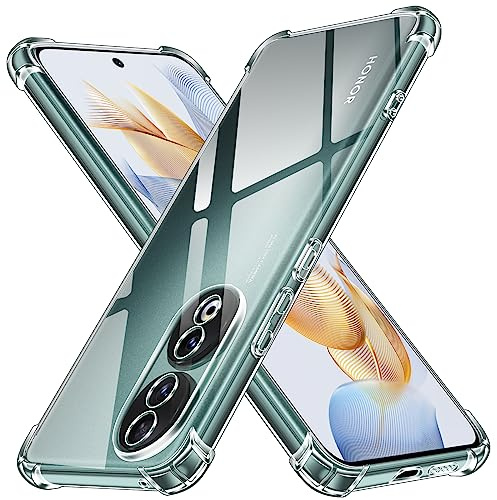 iVoler Cover per Honor 90, Custodia Trasparente per Assorbimento Degli Urti con Paraurti in TPU Morbido, Sottile Morbida in Silicone TPU Protettiva Case