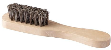 Brosse à Chaussures en Bois, Brosses à Chaussures en CRIN de Cheval Petite Brosse à Cirage en Poils Brosses de Polissage Brosse De Nettoyage pour Polir Vos Chaussures