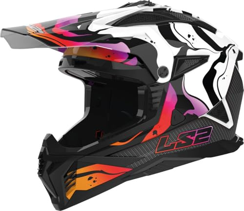 LS2, Casco Moto Cross FAST II WASH Gloss White, M