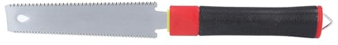 Japanese Saw Hand Saw, Artillery Double-Edged Pull Saw with Ergonomic Wooden Handle, Japanese Saw, Hand Saw Wood, Light Pull Saw for Fine Cuts in Hard and Soft Wood