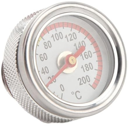 AZSUL Tanque Aceite Varilla Accesorios para Motos Medidor De Temperatura del Aceite Medidor De Temperatura del Aceite del Motor 0 A 200℃ Varilla Medidora Nivel Aceite