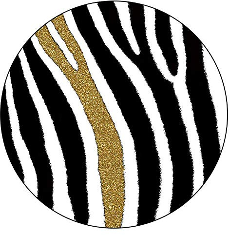 Yaaxinb Teppiche aus schwarzem Wei?Gold Runder zeitgem??er Wohn-Esszimmer-geometrischer Teppich 80 cm 100 cm 120 cm 140 cm 160 cm 180 cm 200 cm Teppich-160cm