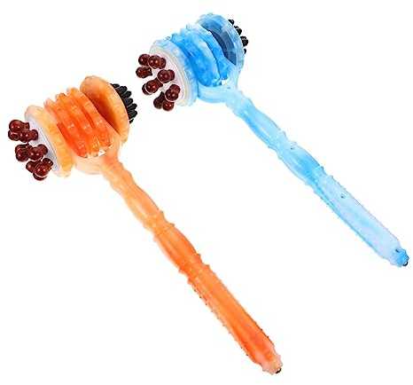 Ipetboom 2 Piezas Martillo de Masaje de Golpeteo Equipo de Masaje para Espalda Portátil para Relajación Color Aleatorio